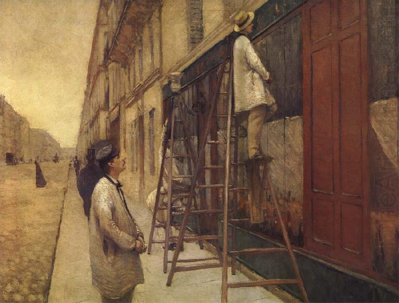 Gustave Caillebotte The painter design house china oil painting image
